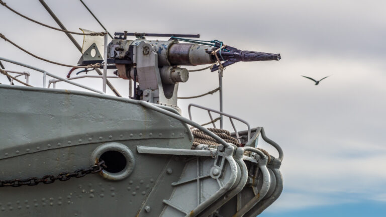 Whaling ship harpoon